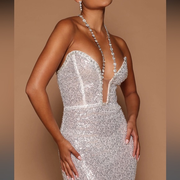 Sequin, Beaded and Rhinestones Dress - Picture 13 of 14